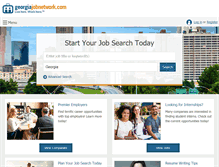 Tablet Screenshot of georgiajobnetwork.com